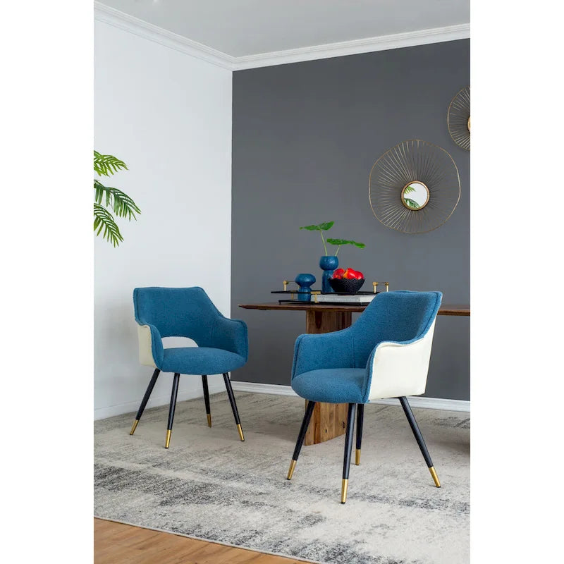 Blue Modern 23.2 Accent Chair (Set of 2)