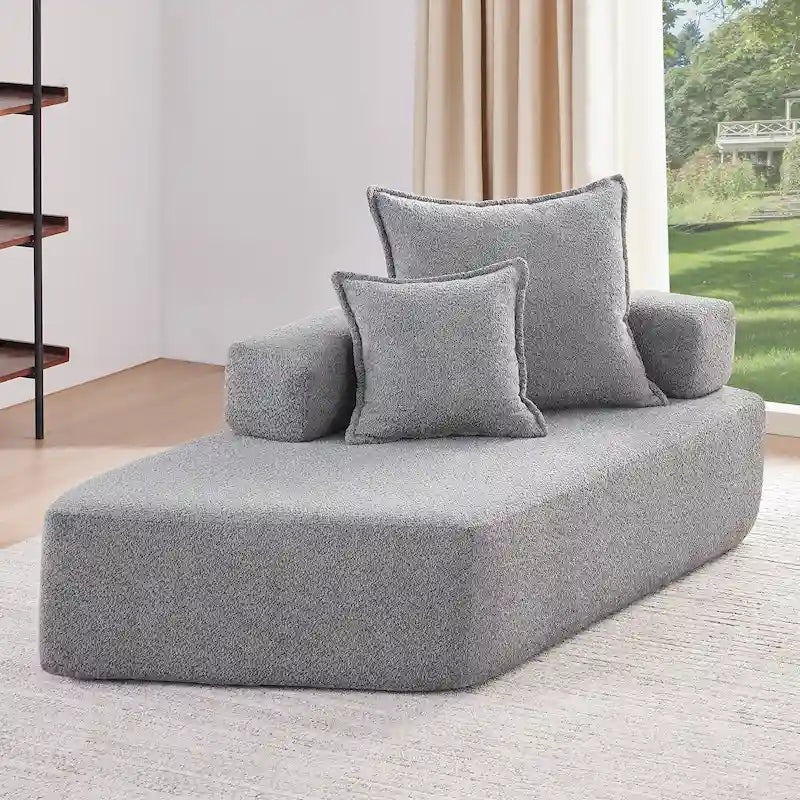 DIY Customization Boucle Upholstered Modular Sectional Sofa
