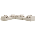 DIY Customization Boucle Upholstered Modular Sectional Sofa