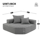 DIY Customization Boucle Upholstered Modular Sectional Sofa