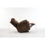 Power Lift Recliner Chair with Massage,Heat for Elderly,Overstuffed Wide Recliners,Heavy Duty,Safety Motion Reclining Mechanism