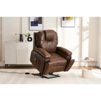 Power Lift Recliner Chair with Massage,Heat for Elderly,Overstuffed Wide Recliners,Heavy Duty,Safety Motion Reclining Mechanism