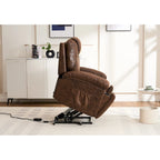 Power Lift Recliner Chair with Massage,Heat for Elderly,Overstuffed Wide Recliners,Heavy Duty,Safety Motion Reclining Mechanism