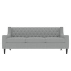 Naro Mid-Century Modern Fabric 3-Seater Sofa with Tufted Backrest by Christopher Knight Home