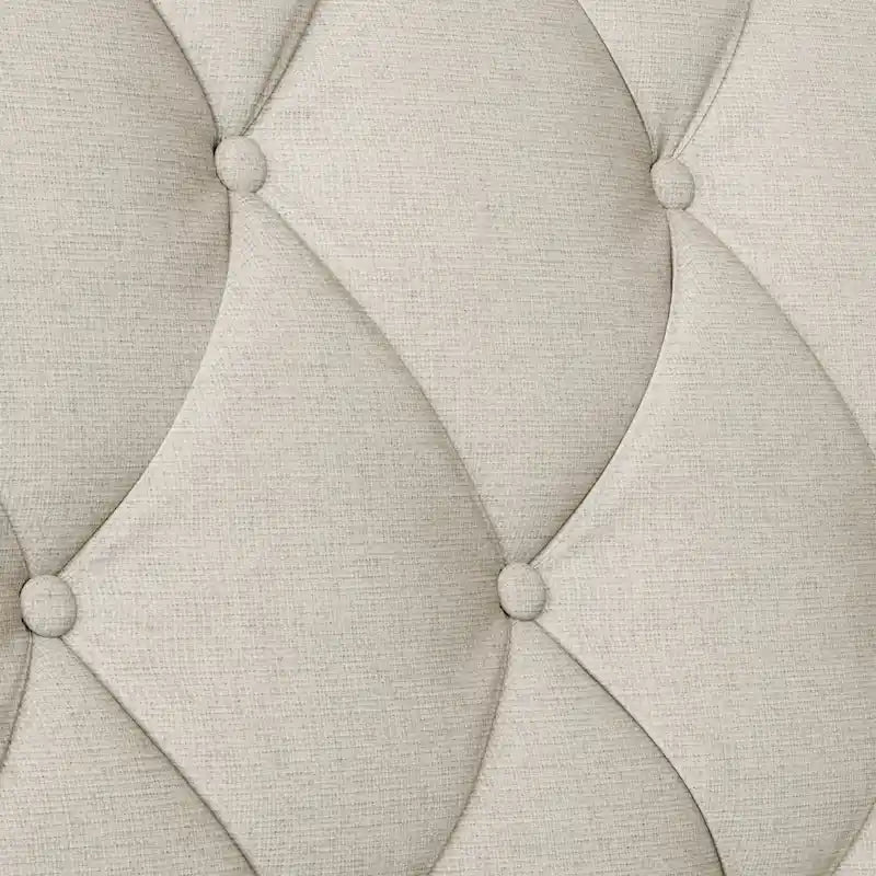 Naro Mid-Century Modern Fabric 3-Seater Sofa with Tufted Backrest by Christopher Knight Home