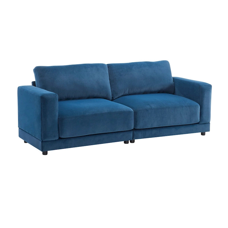Christopher Knight Home - Grace 81 Modern Upholstery Sofa Loveseat with Square Arms