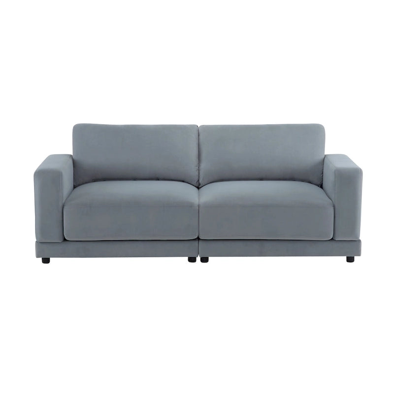 Christopher Knight Home - Grace 81 Modern Upholstery Sofa Loveseat with Square Arms