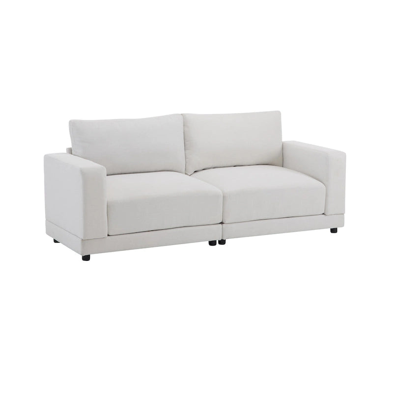 Christopher Knight Home - Grace 81 Modern Upholstery Sofa Loveseat with Square Arms