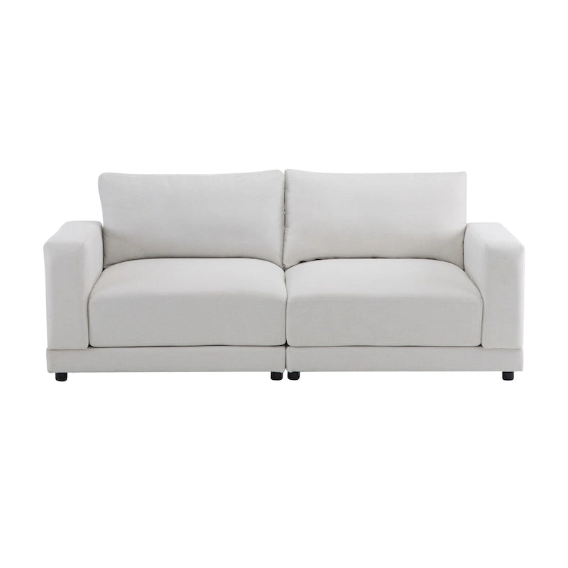 Christopher Knight Home - Grace 81 Modern Upholstery Sofa Loveseat with Square Arms