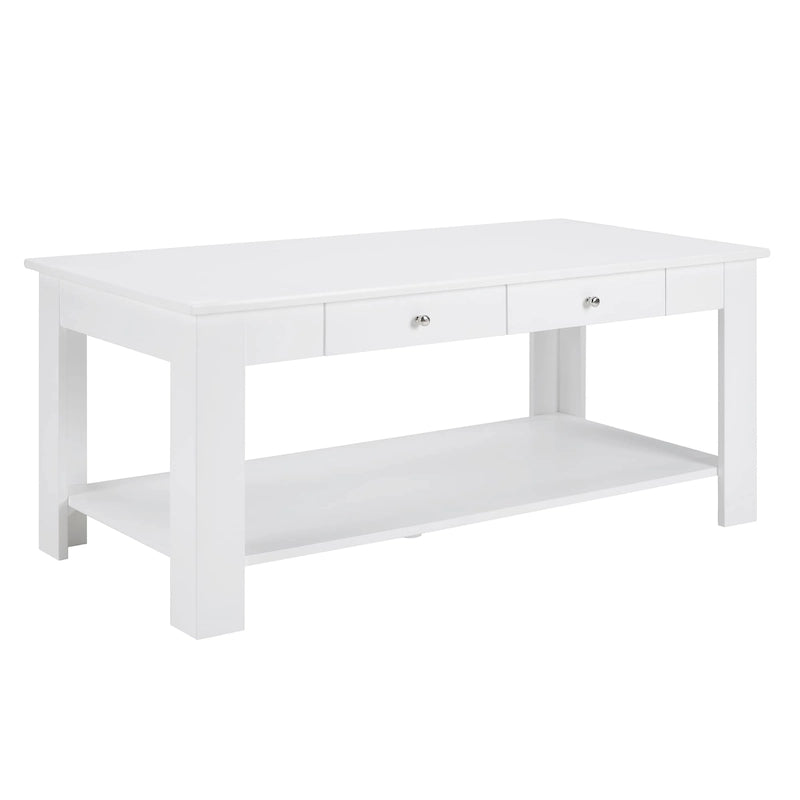 Convenience Concepts Designs2Go 2 Drawer Baja Coffee Table with Shelf