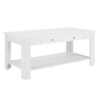 Convenience Concepts Designs2Go 2 Drawer Baja Coffee Table with Shelf