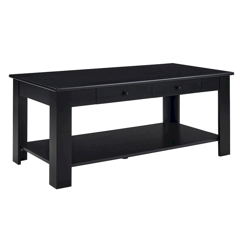 Convenience Concepts Designs2Go 2 Drawer Baja Coffee Table with Shelf