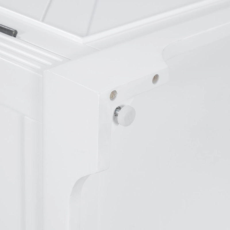 Roomfitters American Country Style Wooden Sideboard with Pine Doors and Metal Handles for Living Room, Dining Room