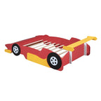 Full Size Race Car-Shaped Platform Bed with Wheels