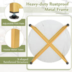 Costway 3 PCS Coffee Table Set Round Coffee Table and 2PCS Square End - See Details