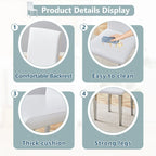 Modern Dining Chairs with Metal Legs Accent Chair Kitchen Chair Armless Chair for Dining Room