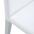 Modern Dining Chairs with Metal Legs Accent Chair Kitchen Chair Armless Chair for Dining Room