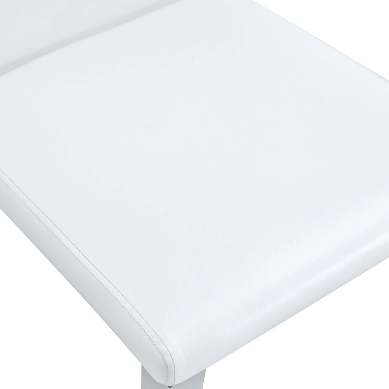 Modern Dining Chairs with Metal Legs Accent Chair Kitchen Chair Armless Chair for Dining Room