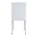 Modern Dining Chairs with Metal Legs Accent Chair Kitchen Chair Armless Chair for Dining Room