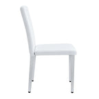 Modern Dining Chairs with Metal Legs Accent Chair Kitchen Chair Armless Chair for Dining Room