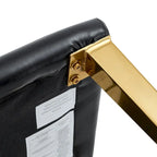 Modern Dining Chairs with Metal Legs Accent Chair Kitchen Chair Armless Chair for Dining Room