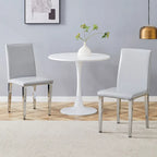 Modern Dining Chairs with Metal Legs Accent Chair Kitchen Chair Armless Chair for Dining Room