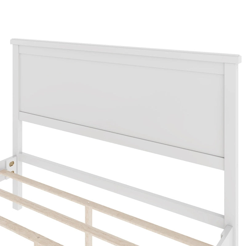 Mid-Century Wood Platform Bed