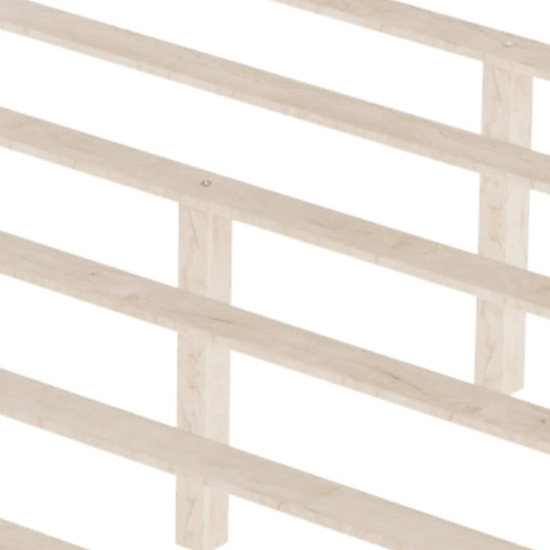 Mid-Century Wood Platform Bed