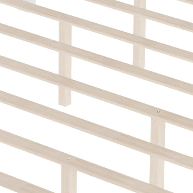 Mid-Century Wood Platform Bed