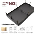 Grondin Convertible Futon Sofa Bed, 5-Angle Adjustable Backrest Sleeper Couch with 2 Pillows, Modern Style Recliner Lounge