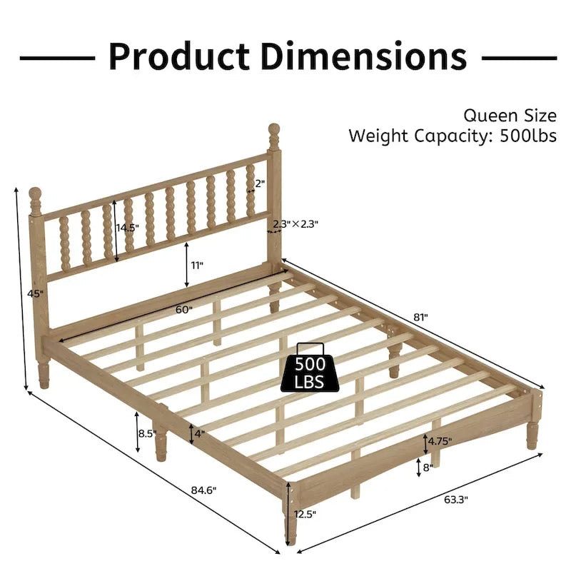 4-Pieces Retro Style Bedroom Sets by Harper&Bright Designs