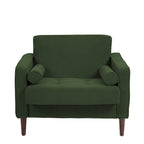 Modern Upholstered Accent Chairs, Corduroy Wide Armchairs For Living Room