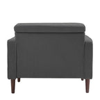 Modern Upholstered Accent Chairs, Corduroy Wide Armchairs For Living Room