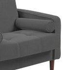 Modern Upholstered Accent Chairs, Corduroy Wide Armchairs For Living Room