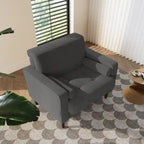 Modern Upholstered Accent Chairs, Corduroy Wide Armchairs For Living Room