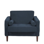 Modern Upholstered Accent Chairs, Corduroy Wide Armchairs For Living Room