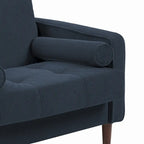 Modern Upholstered Accent Chairs, Corduroy Wide Armchairs For Living Room