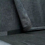 Grey 107.87 Removable Cushion 4 Seater Sectional Sofa with Movable Ottoman, Storage Armrest Bag