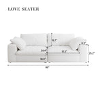 Large Size Modular Cloud Sofa Down Sofa Bed for Living Room