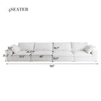 Large Size Modular Cloud Sofa Down Sofa Bed for Living Room