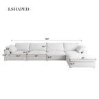 Large Size Modular Cloud Sofa Down Sofa Bed for Living Room