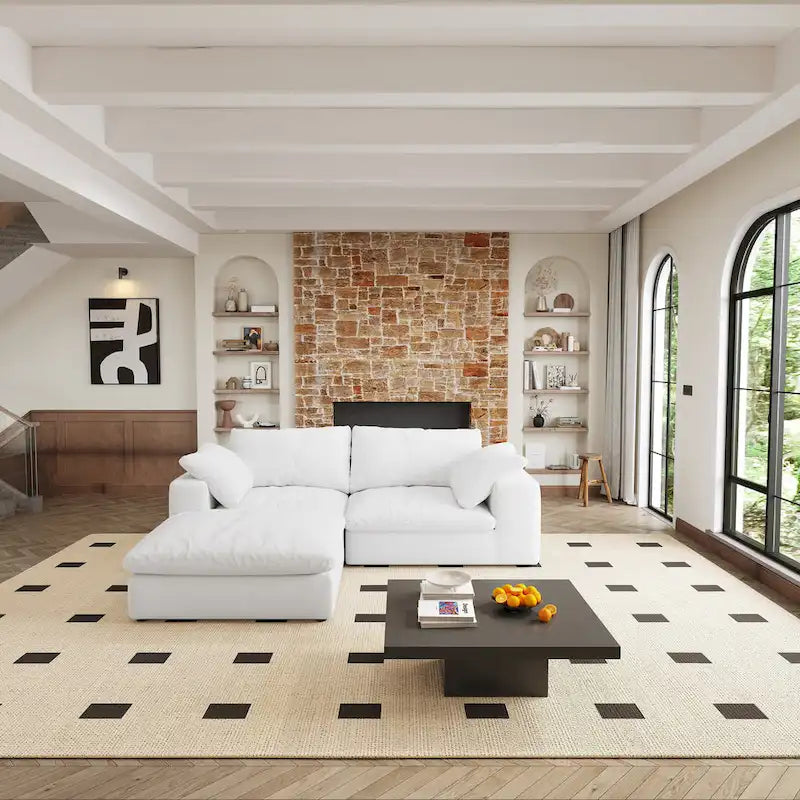 Large Size Modular Cloud Sofa Down Sofa Bed for Living Room