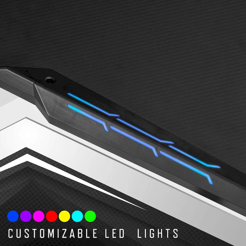 Hendrix Modern Black 67-inch Steel Computer Desk with USB by Furniture of America