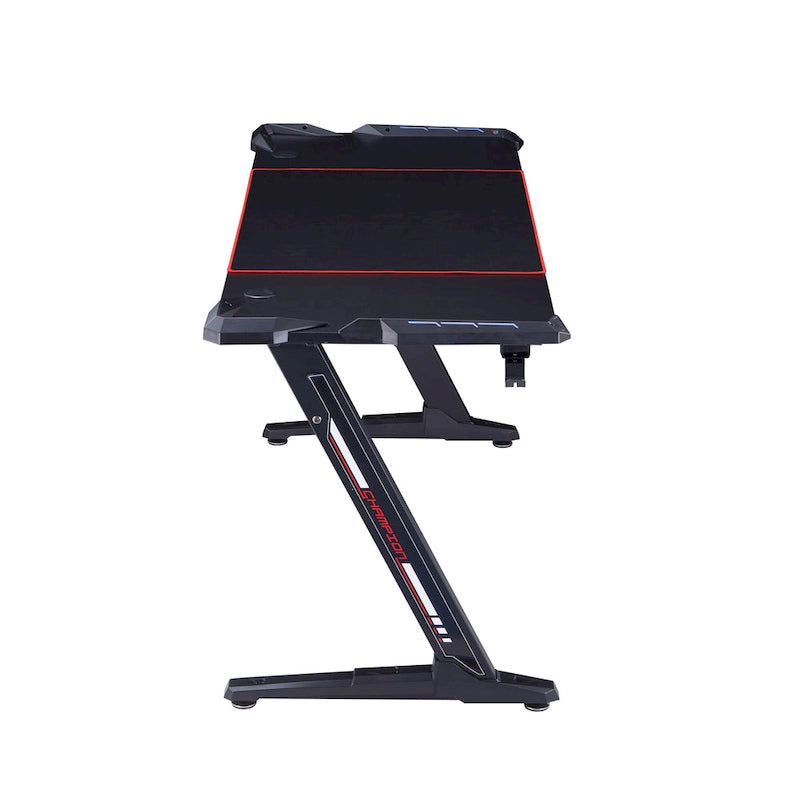 Hendrix Modern Black 67-inch Steel Computer Desk with USB by Furniture of America