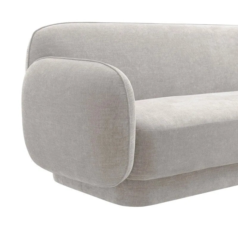 Kandor Textured Velvet Sofa - 84.7W x 34.3D x 32.1H