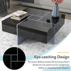On-Trend Modern Design Coffee Table with Hidden Storage - 31.50 x 31.50 x 13.80