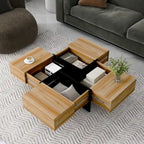 On-Trend Modern Design Coffee Table with Hidden Storage - 31.50 x 31.50 x 13.80