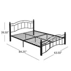 Bouvardia Contemporary Iron Bed Frame by Christopher Knight Home