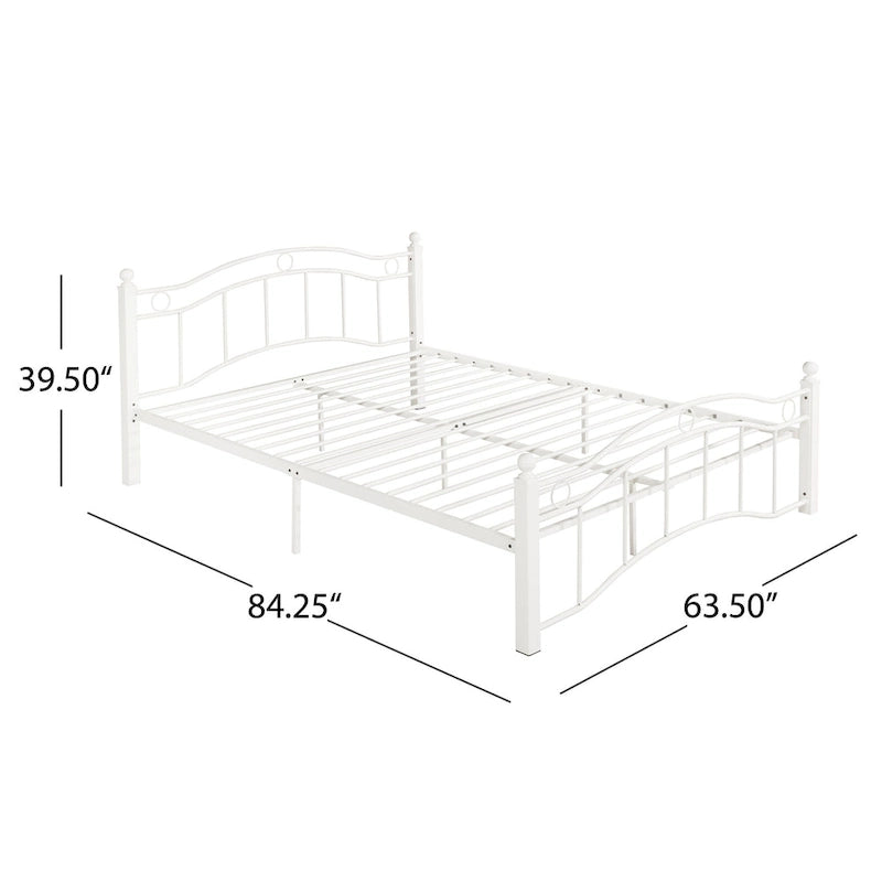 Bouvardia Contemporary Iron Bed Frame by Christopher Knight Home