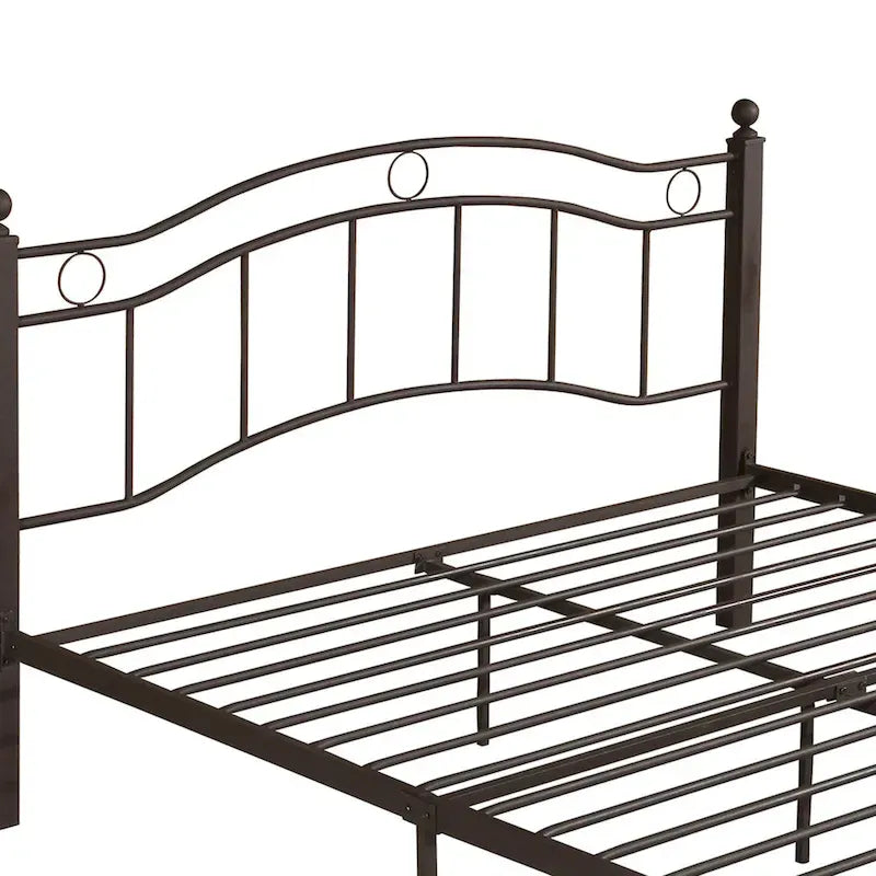 Bouvardia Contemporary Iron Bed Frame by Christopher Knight Home